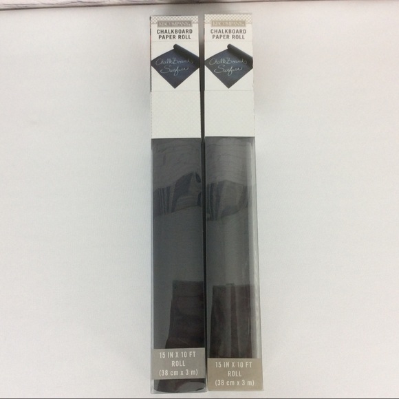 K &Company 4 Chalkboard Paper Rolls Black 15”x10’ - Picture 5 of 5